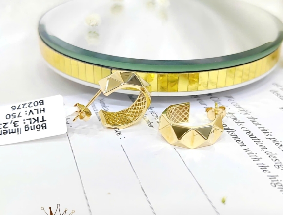 B02276 Bông tai kiểu gold (Liminted)750