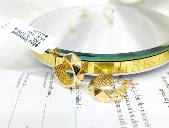 B02276 Bông tai kiểu gold (Liminted)750