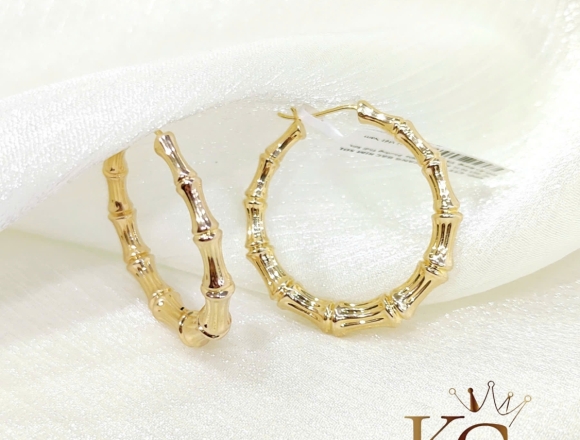 B02746 Bông tai mắt tre Gold (Liminted)750