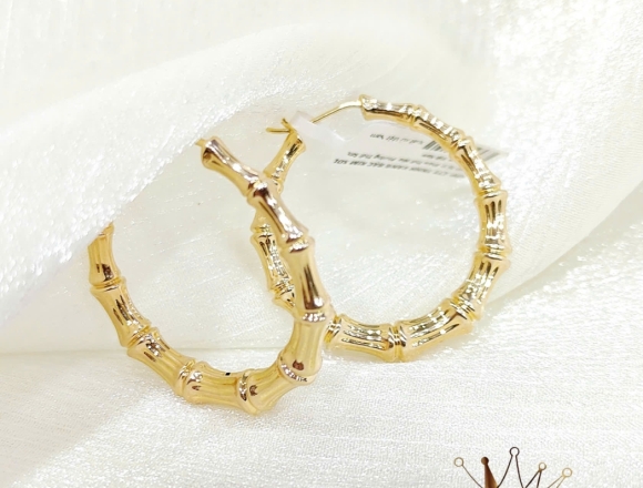 B02746 Bông tai mắt tre Gold (Liminted)750