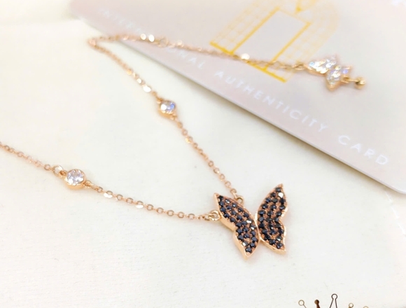 L01433 Lắc tay hồ điệp đen (HK)750