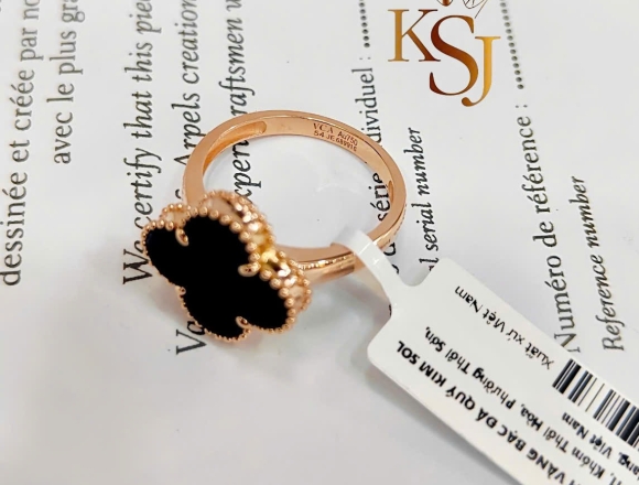 N00839 Nhẫn VCA đen 15mm (HK)750 ni 15