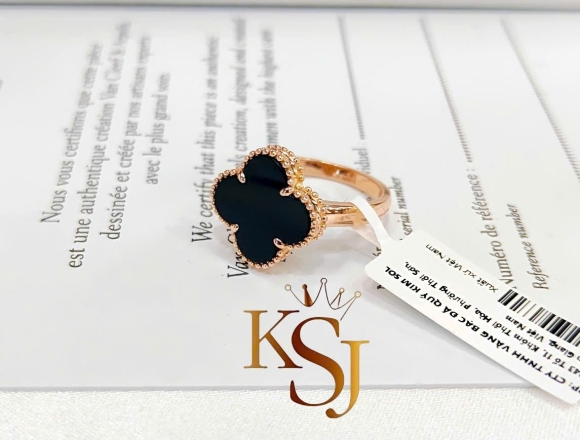 N00839 Nhẫn VCA đen 15mm (HK)750 ni 15