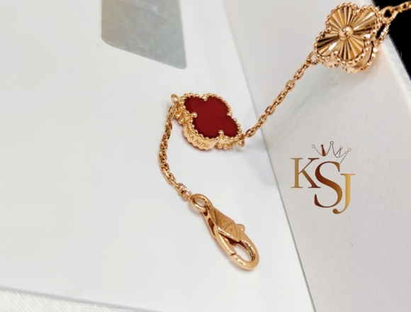 L01241 Lắc tay VCA đỏ 9mm (1:1)750