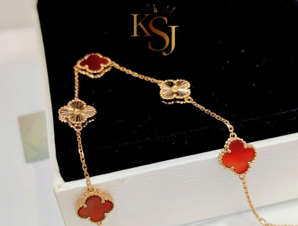 L01241 Lắc tay VCA đỏ 9mm (1:1)750