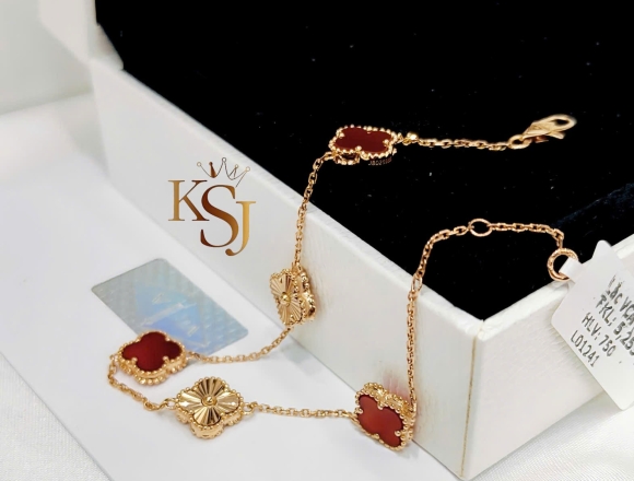 L01241 Lắc tay VCA đỏ 9mm (1:1)750