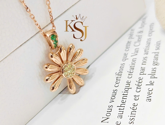 D02508 Dây Chuyền Hoa Cúc Jacob&Co (HK)750