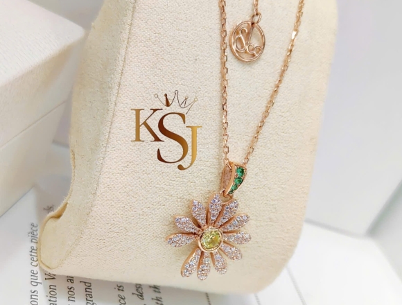 D02509 Dây Chuyền Hoa Cúc Jacob&Co (HK)750