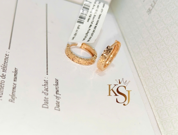 B01898 Bông Tai chạm máy khoen (HK)