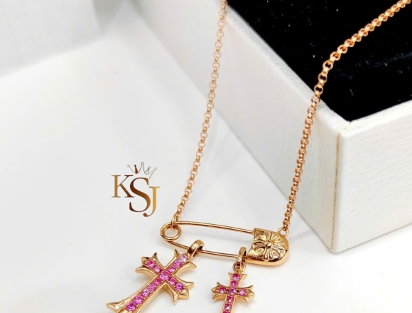 D02055 Dây Chrome heart (HK)750