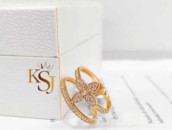 N01889 Nhẫn LV 2 Vòng (HK)750 ni13