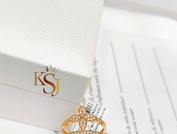 N01889 Nhẫn LV 2 Vòng (HK)750 ni13