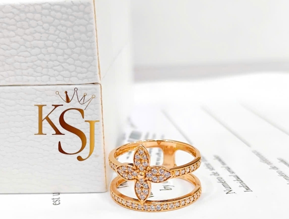 N01889 Nhẫn LV 2 Vòng (HK)750 ni13