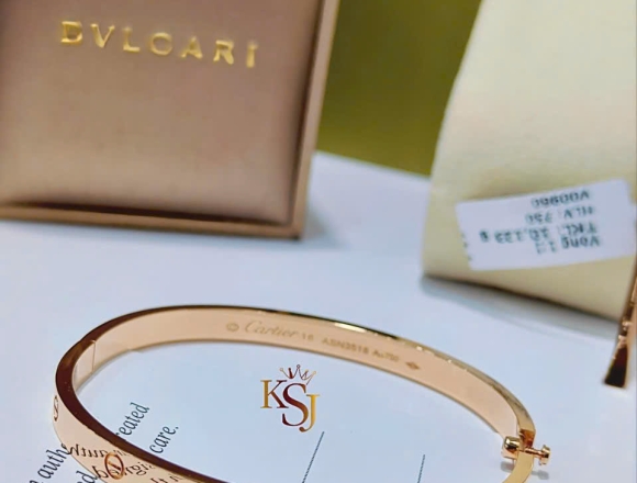 V00960 Vòng Tay Cartier bảng 4li5 full vít  số 16 (1:1)750