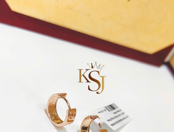 B02512 Bông Tai Carti trơn (HK)750