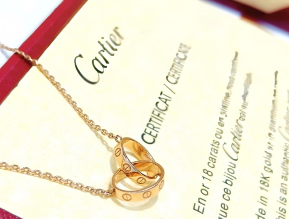 D02492 Dây chuyền Carti 2 khoen trơn (HK)750