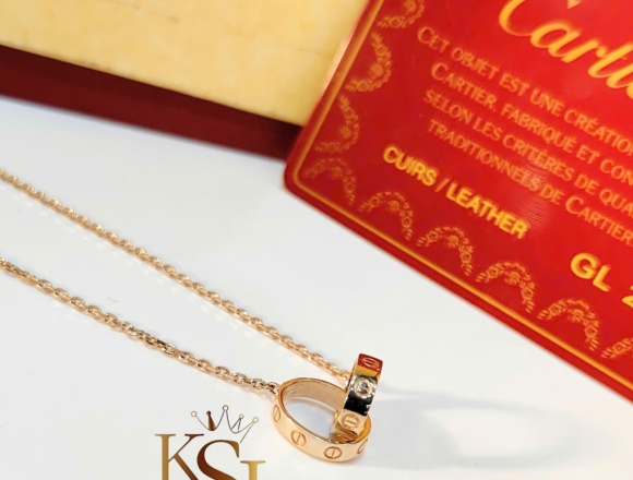 D02492 Dây chuyền Carti 2 khoen trơn (HK)750