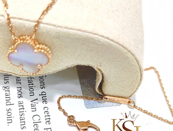 D02152 Dây chuyền VCA 12mm ánh hồng (1:1)750