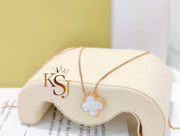 D02152 Dây chuyền VCA 12mm ánh hồng (1:1)750