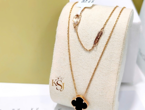 D02434 Dây chuyền VCA Đen 12mm (1:1)750