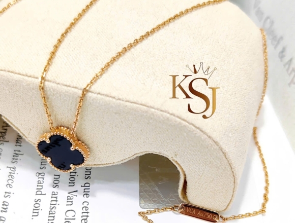 D02434 Dây chuyền VCA Đen 12mm (1:1)750