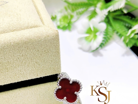 N00793 Nhẫn VCA Đỏ Xoay (1:1)750 ni 12