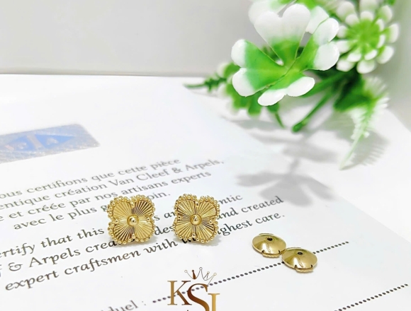 B02413 Bông Tai 9mm face Gold (1:1)750