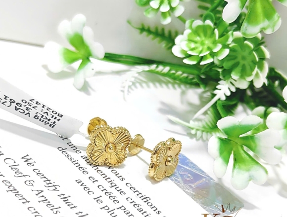 B02147 Bông Tai 12mm face Gold (1:1)750