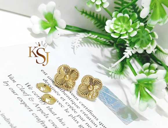 B02147 Bông Tai 12mm face Gold (1:1)750