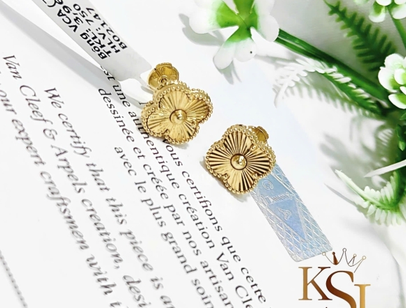 B02147 Bông Tai 12mm face Gold (1:1)750