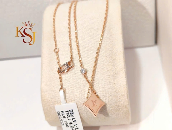 D02513 Dây chuyền LV ánh hồng (1:1)750