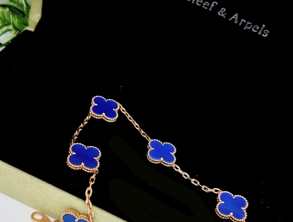 L01509 Lắc tay VCA xanh coban 15mm (1:1)750 