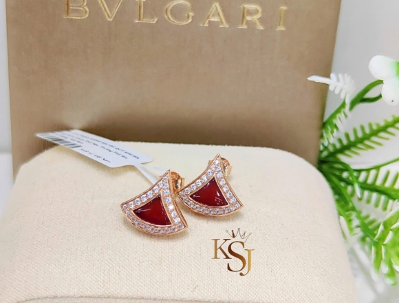 B02527 Bông tai BVL đỏ (1:1)750