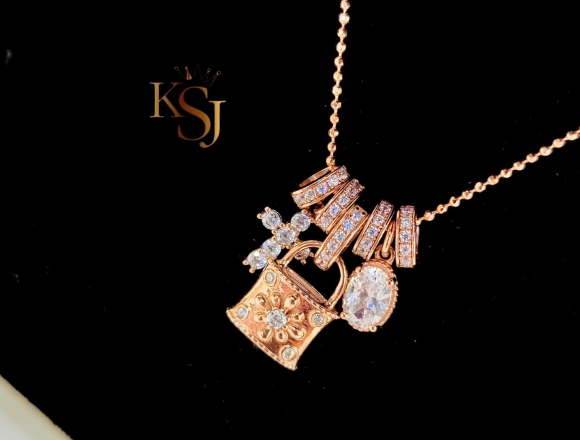 D02581 Dây chuyền ổ khóa full charm (HK)750