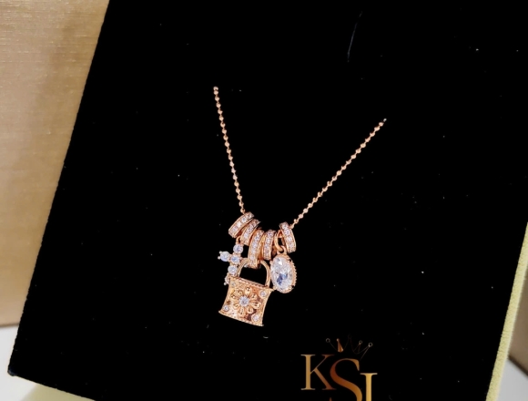 D02581 Dây chuyền ổ khóa full charm (HK)750