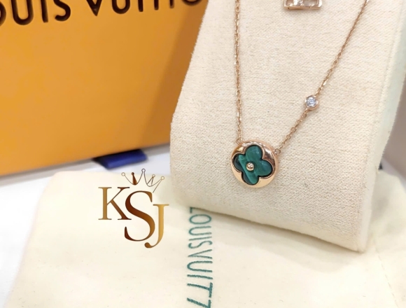 D02288 Dây chuyền LV xanh (1:1)750