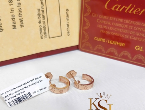 B02521 Bông tai Cartier đẩy (1:1)750