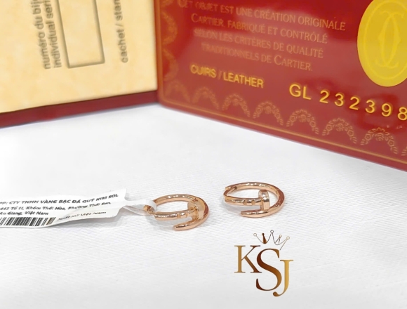 B02384 Bông tai Cartier đinh (HK)750