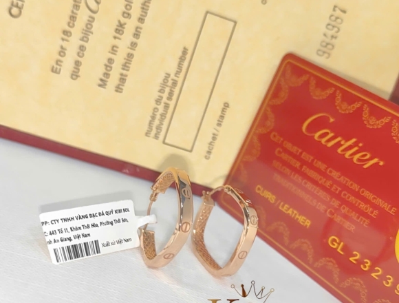 B01956 Bông tai Cartier (Liminted)750 